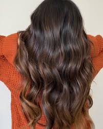 Dark Brown Highlights Dark Brown And Chestnut Brown Luxy Hair Brunette Balayage Hair Dark Brown Hair Balayage Brunette Hair Color