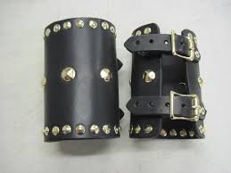 Helping sellers understand their audience. Leather Armor Studded Leather Bracers Wrist Or Bicep Cuffs Etsy