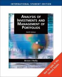 Analysis Of Investments And Management Of Portfolios 9th Edition Brown Test Bank Investment Analysis Test Bank Investing