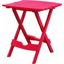 Use it in tight spaces, like dorm rooms where space is at a premium. Amazon Com Adams Manufacturing Quik Fold Side Table Cherry Red Pack Of 1 Patio Lawn Garden