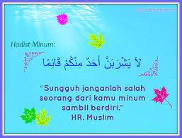 Hadist Larangan Minum Sambil Berdiri Minuman Pengetahuan Doa