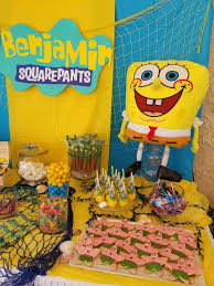 Spongebob Candy Table Spongebob Birthday Party Spongebob Birthday Spongebob Birthday Party Decorations