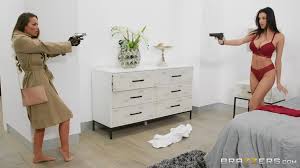 Stallion finds out his ex-girlfriend is fucking with busty wife and it ends  up with threesome