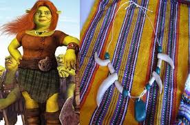 The Awesome Princess Fiona From Shrek Necklace I Made For The Little Neighbors Costume I Think It Looks Sweet Princess Fiona Costumes Fiona Shrek