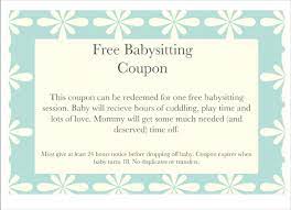 All templates > gift certificates > infant care & babysitting. 15 Babysitting Coupon Examples Psd Ai Indesign Examples