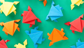 In dieser origami anleitung seht ihr, wie ihr einen kranich falten könnt. Frosch Falten Bastelspass Fur Kinder
