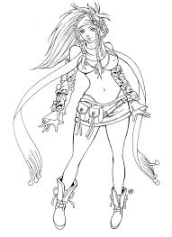 Color this gorgeous page, from the grayscale book fantasy houses. Rikku Final Fantasy X By Shonemitsu On Deviantart Fantasy Coloring Pages Final Fantasy X Coloring Pages
