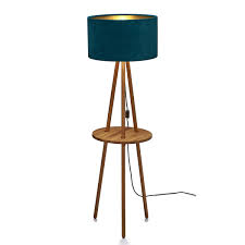 Stehleuchte Holz Eiche Mit Tisch Schirm O44cm Nicky Winterpetrol