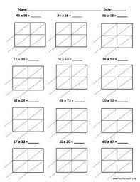lattice multiplication 2 digit by 2 digit 10 pages lattice multiplication multiplication multiplication worksheets