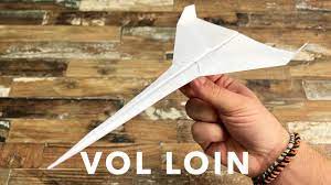 Comment faire le meilleur Avion en papier qui vole LOIN - Planeur - Long vol  ORIGAMI - YouTube