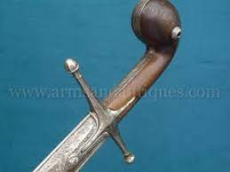 magnificent 19th c ottoman turkish shamshir sword with kirk narduban watered wootz blade and fully silver mounted scabbard arms and a sword antiques ottoman
