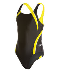 Speedo Powerflex Eco Taper Splice Pulse Back Youth Swimsuit