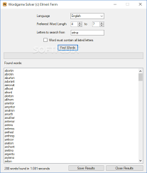 It's the ultimate jumble cheat. Download Wordgame Solver 1 2 1