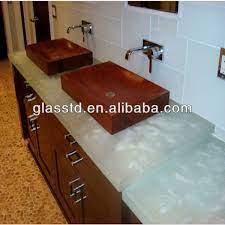 For $1,095 or less, you can get a customized granite or silestone quartz bathroom vanity top with sink installed! Classy And Unique One Piece Glass Bathroom Sink And Countertop Buy One Piece Glass Bathroom Sink And Countertop Double Sink Bathroom Vanity Top One Piece Glass Bathroom Sink And Countertop Product On Alibaba Com