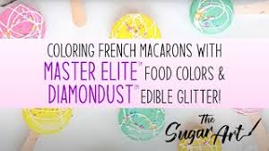 12 color amerimist™ air brush. Coloring French Macarons With Master Elite Food Colors And Diamonddust From The Sugar Art Youtube