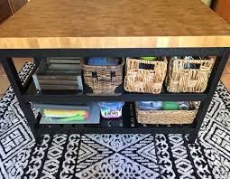 Attach caster wheels like these to allow mobility for the mini island. The Best Craft Table Hack From An Ikea Kitchen Island