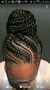 Braided Bun Natural Hair Styles Ghana Braids Hairstyles Braided Hairstyles
