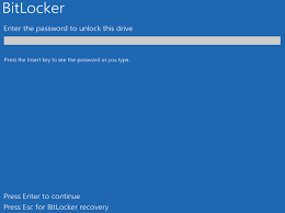 The command always asks me to enter. Blank Light Blue Screen On Boot In Windows 10 After Bitlocker Microsoft Community