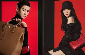 Talented and handsome, park chanyeol! Exo S Chanyeol And Red Velvet S Irene Are New Ambassadors For Prada In Photoshoot For Vogue What The Kpop
