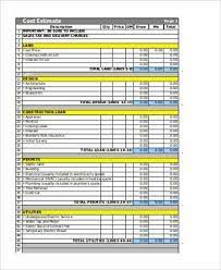 5 Construction Estimate Templates Free Quotation Templates Estimate Estimate Template Estimate Cost Sheet