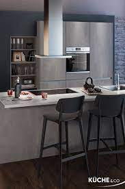 kuche mit kochinsel design kuche in concrete grey kuchen design moderne kuche kuchendesign