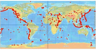 Volcanoes Of The World Map Volcano Finder Volcano World Active Volcano Map