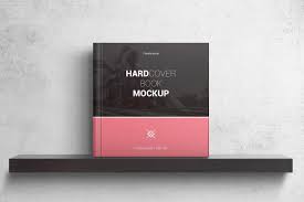 Hardcover Square Book Mockups By Streetd On Envato Elements Book Cover Mockup Hardcover Book Mockup