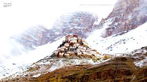 Image result for KI MONASTERY + DHANKAR MONASTERY