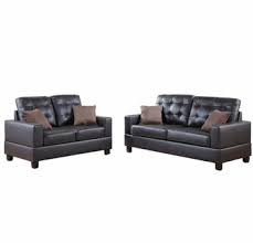 Our coated fabric is durable, lower priced, yet with the same look and feel. Narcisa 2 Pc Espresso Faux Leather Sofa Set By Poundex