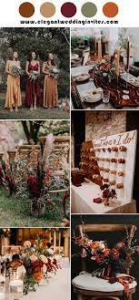 Trends For 2021 8 Different Rust Colored Wedding Palettes To Inspire Elegantweddinginvites Com Blog Fall Wedding Colors Wedding Themes Fall Wedding Colors