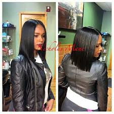 They continue to charm and adorn any face shape look more glamorous. Black Bob With Middle Part Pinterest Tamaracrespo86 Hair Styles Relaxed Hair Short Hair Styles