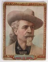 1902, Advance Courier Program from “Buffalo Bill's Wild West and Congress  of Rough Riders of the World” with fantastic, chromolithograph covers.
