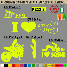 GRAFICHE ADESIVI AUTO moto casco UNIVERSALI Milf Porn Tette FakeTaxi sushi  boobs