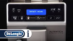 Bean to cup espresso and cappuccino machine. How To Reset Your De Longhi Autentica Etam 29660 Sb Coffee Machine Youtube