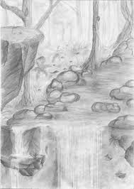 Black And White Drawings Of Nature Easy 5abb7562122d6f7d622e9fe0e69fe533 Jpg 1 024 1 439 Pixels Landscape Pencil Drawings Waterfall Drawing Nature Sketches Pencil