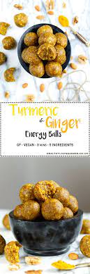 Turmeric Ginger Energy Balls Recipe Healthy Vegan Snacks Healthy Eating Snacks Vegan Snacks