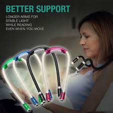 Mega Deal 8292a Led Neck Reading Light With 4led Book Light For Kids Adults Reading In Bed 3 Modes Rechargeable Handsfree Night Light Flashlight Cicig Co