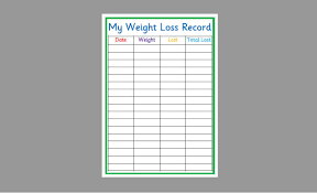 recording weight loss chart jasonkellyphoto co