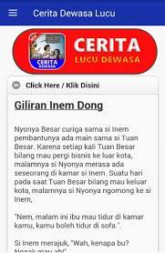 Cerita dewasa pada waktu sore rumah sedang kosong; Cerita Dewasa Lucu For Android Apk Download