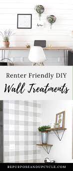 Simple And Easy Renter Friendly Diy Wall Treatments Renters Decorating Renter Friendly Renter Friendly Decorating