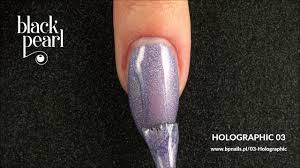 Holograficzny Lakier Hybrydowy Black Pearl Holographic 03