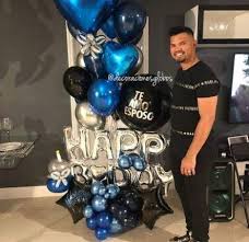 Surprise Birthday Dinner Ideas For Husband 40 Trendy Birthday Dinner Ideas For Wife Happy Birthday Decor Birthday Balloons Birthday Decorations