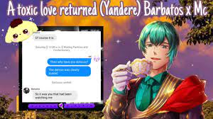 Obey me texts: A toxic love returned (Yandere) Barbatos x Mc - YouTube