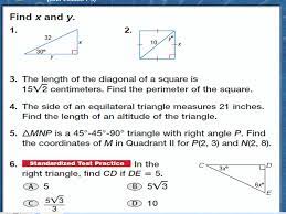 Step 3 calculate adjacent / hypotenuse = 6,750/8,100 = 0.8333. Trigonometry Sec 8 3 Sol G 8 You Can Use Trigonometric Ratios To Find Missing Measures Of Sides And Angles Of Right Triangles A Ratio Of The Lengths Ppt Download