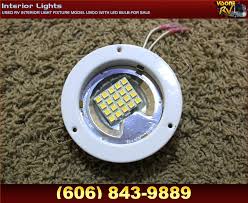 Rv Interiors Used Rv Interior Light Fixture Model L9100 With Led Bulb For Sale Interior Lights Where To Buy Puck Lights Rv Motorhome Puck Light Fixtures Rv Motorhome Interior Light Fixture Ebayused Rv Motorhome