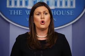 Sanders announced her candidacy in the republican primary with an online video heavy. Sarah Huckabee Sanders Refuses To Dispute Claim That Media Is Enemy Of The People Chicago Tribune