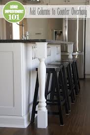 Home Improvement Adding Column Supports To Counter Overhang Plus Finished Kitchen Photos Diy Home Improvement Kitchen Remodel Home Improvement Projects