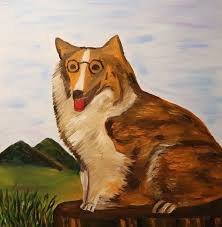 60x60cm Boyutlarinda Yagli Boya Gozluklu Kopek Tablo Oilpainting Yagliboya Painting Kopek Dog Kopekresmi Sanat Eser Resim In 2020 Animals Fox