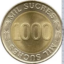 Ad 1000, a leap year in the julian calendar. 1000 Sucres 1997 Zentralbank Ecuador Munzen Wert Ucoin Net