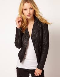 Barney S Originals Barneys Original Leather Jacket With Asymmetric Zip At Asos Leather Jacket Jackets Leather